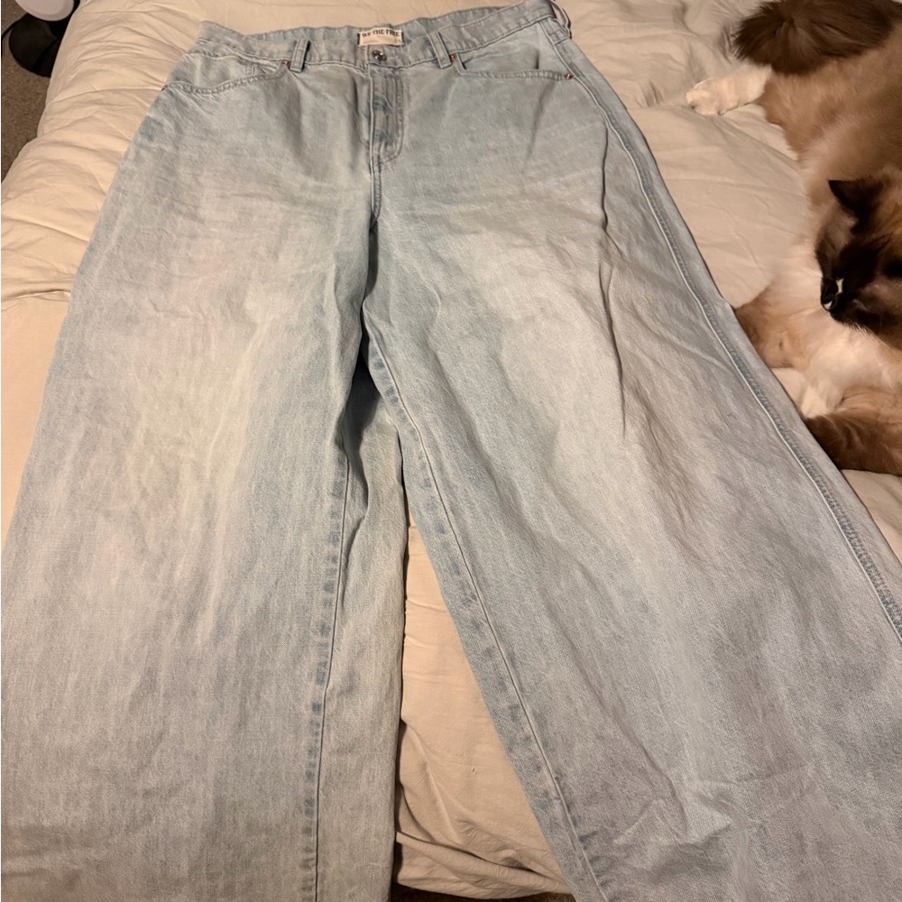 We The Free Light Blue Flare Jeans - Picture 4 of 6